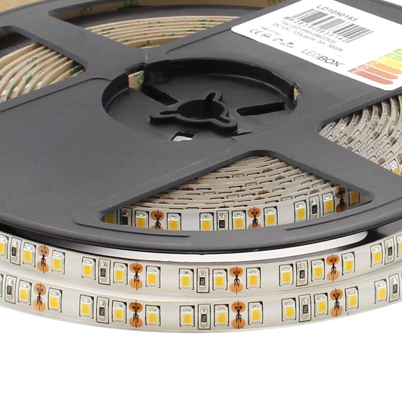 Tira Led Monocolor Smd2835, Chipled Samsung, Dc12v, 5m (120led/m), 90w, Ip65, Blanco Neutro_3