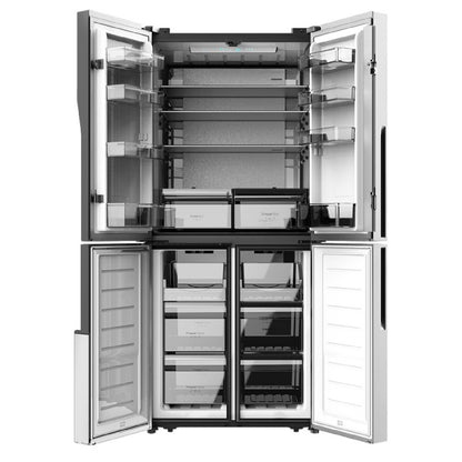 Cecotec Frigorífico Americano 4 Puertas Bolero Coolmarket 4d 454 Inox. 454 Litros Altura 1815 Cm Cross Door Compresor In_1