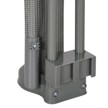 Pawhut Puerta De Seguridad Para Perros Extensible 0-150 Cm Para Escaleras Gris_4
