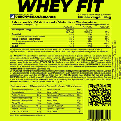 Whey Fit - 2kg - Yogurt De Arándano - Aumenta La Masa Muscular - Masmusculo_5