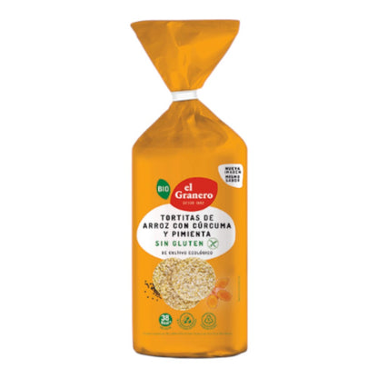 Tortitas De Arroz Con Cúrcuma Y Pimienta Sin Gluten Bio 115 Gr_0