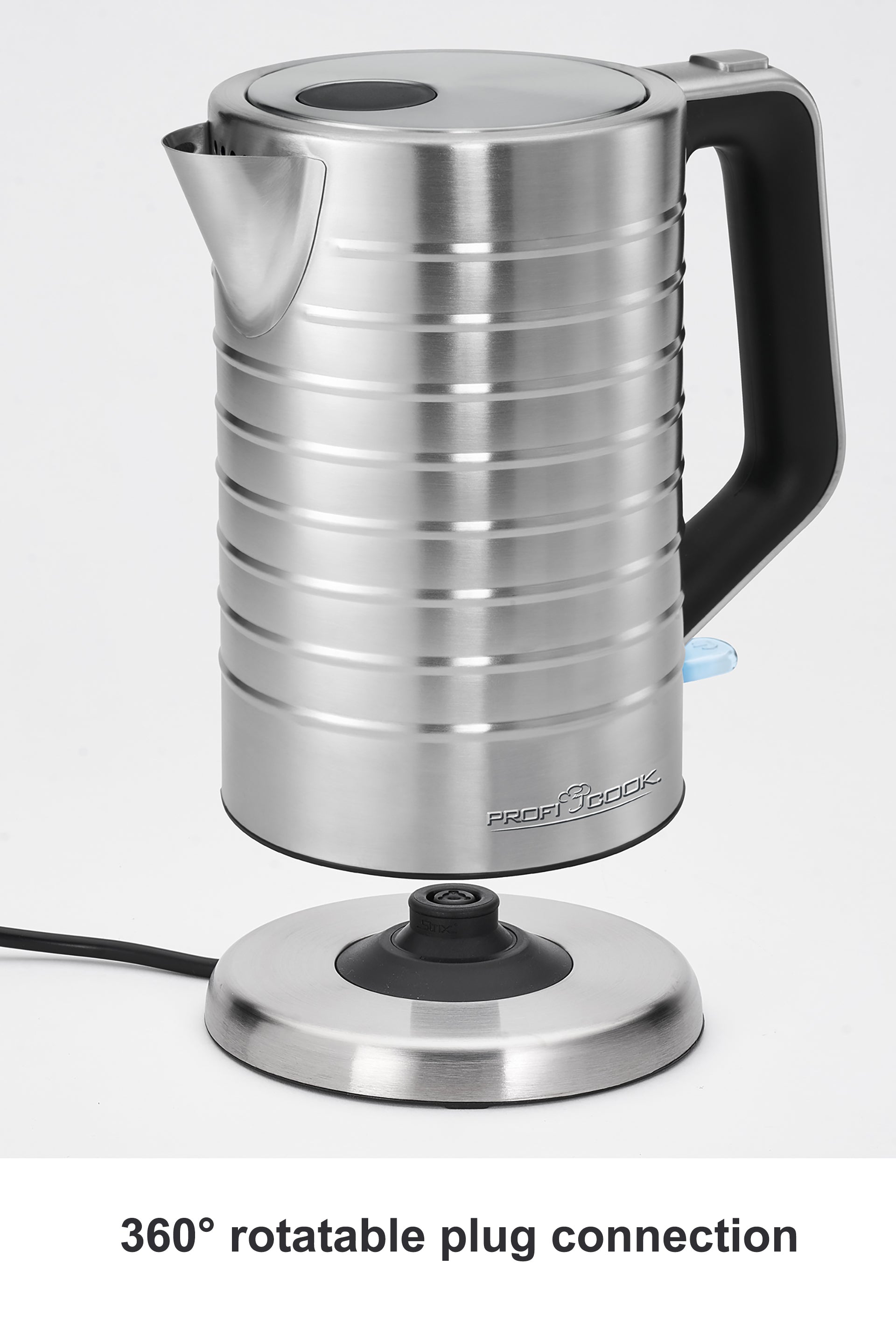 Hervidor Agua Eléctrico, 1,7 L, Sin Bpa, Acero Inoxidable, Resistencia Oculta, Inalámbrico Proficook Wks1119, 2200w_3