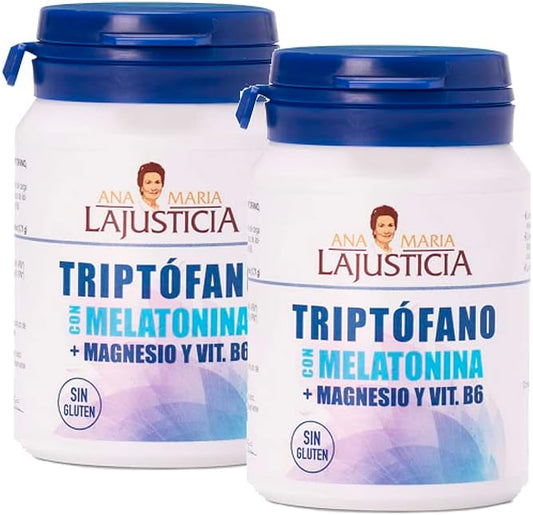 Pack X2 Triptofano com Magnésio e Vitamina B6 Ana María LaJusticia, 60 comprimidos