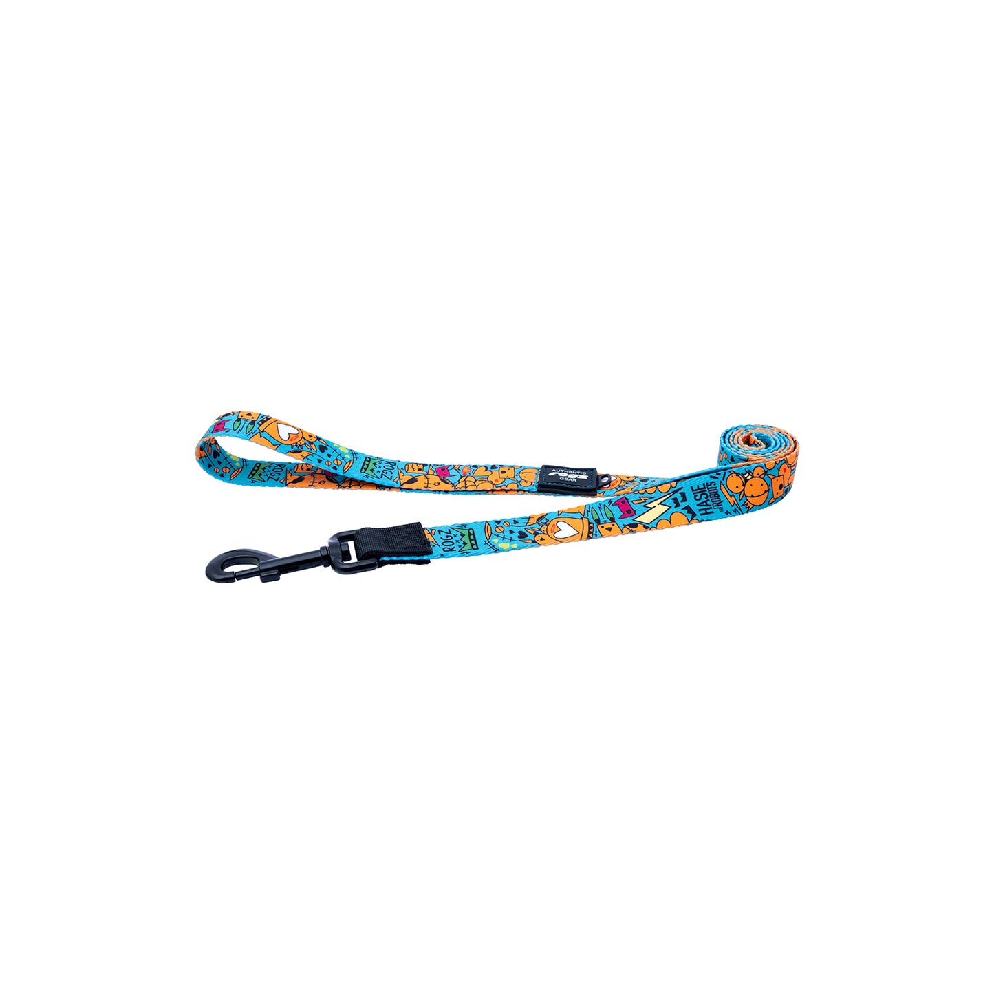 Correa Para Perro, Modelo Fusion De Rogz, Estampado Graffiti Azules. Talla Xl (39-64kg)_3