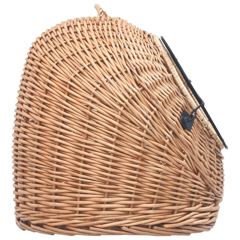 Vidaxl Transportín Para Gatos Sauce Natural 45x35x35 Cm_5