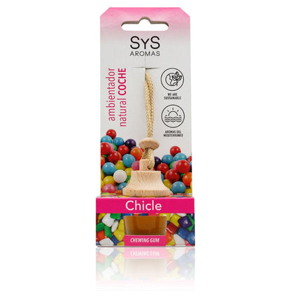 Ambientador Coche Chicle SYS Aromas Style 7 ml | Aroma Dulce y Afutado | Frescor Duradero | Ambiente Agradable_0