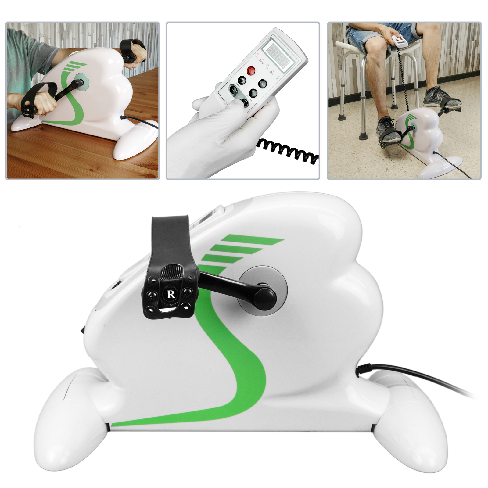 Pedales De Brazos Y Piernas Pedalier Para Ejercicios Con Visor Lcd Y Motor Eléctrico_1