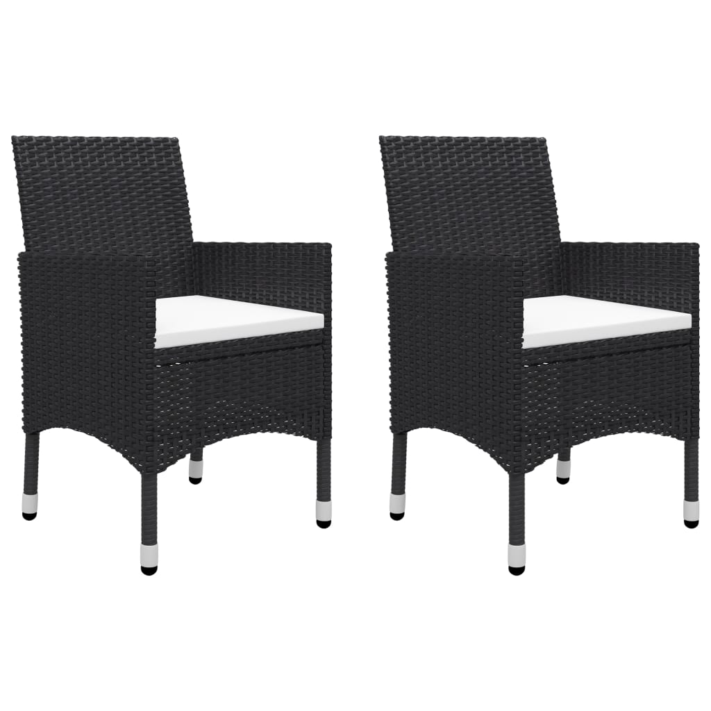 Vidaxl Juego De Comedor De Jardín De 5 Piezas Negro_5
