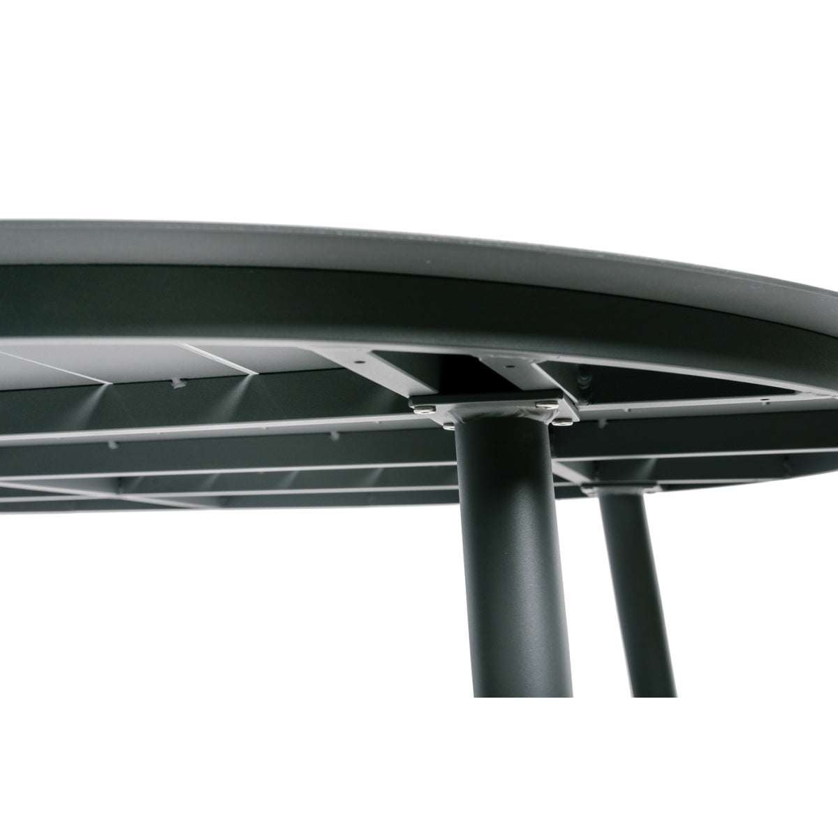 Inari Mesa De Jardín Ovalada De Aluminio Negro Para 6 Personas 180x120xh75cm- Mobiliario De Jardín_3