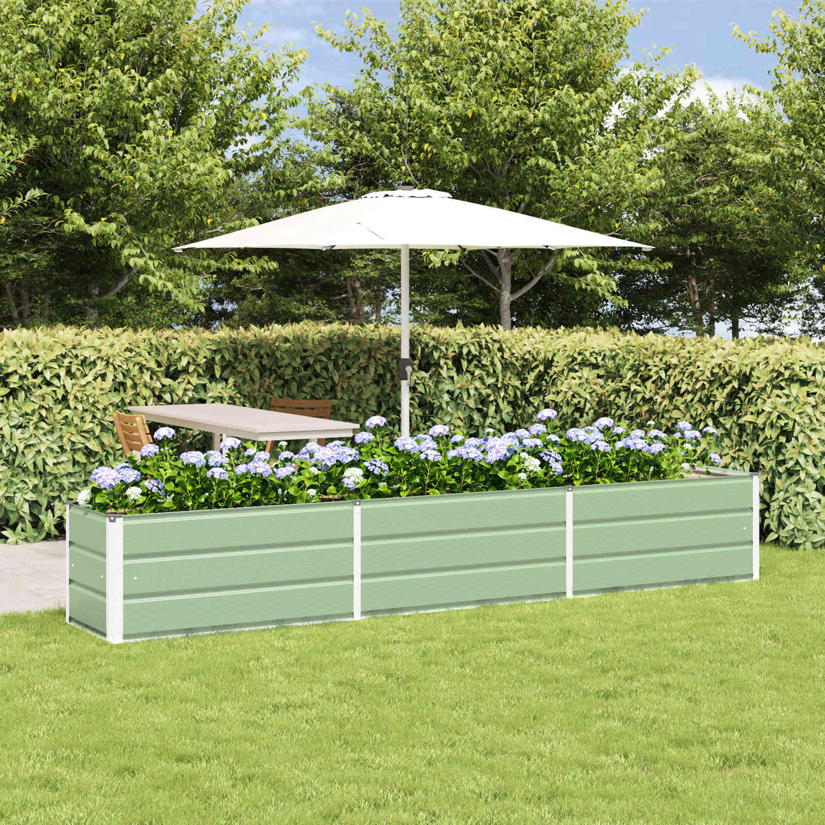 Jardinera Verde Pastel 290 X 50 X 45 Cm Acero Galvanizado_1