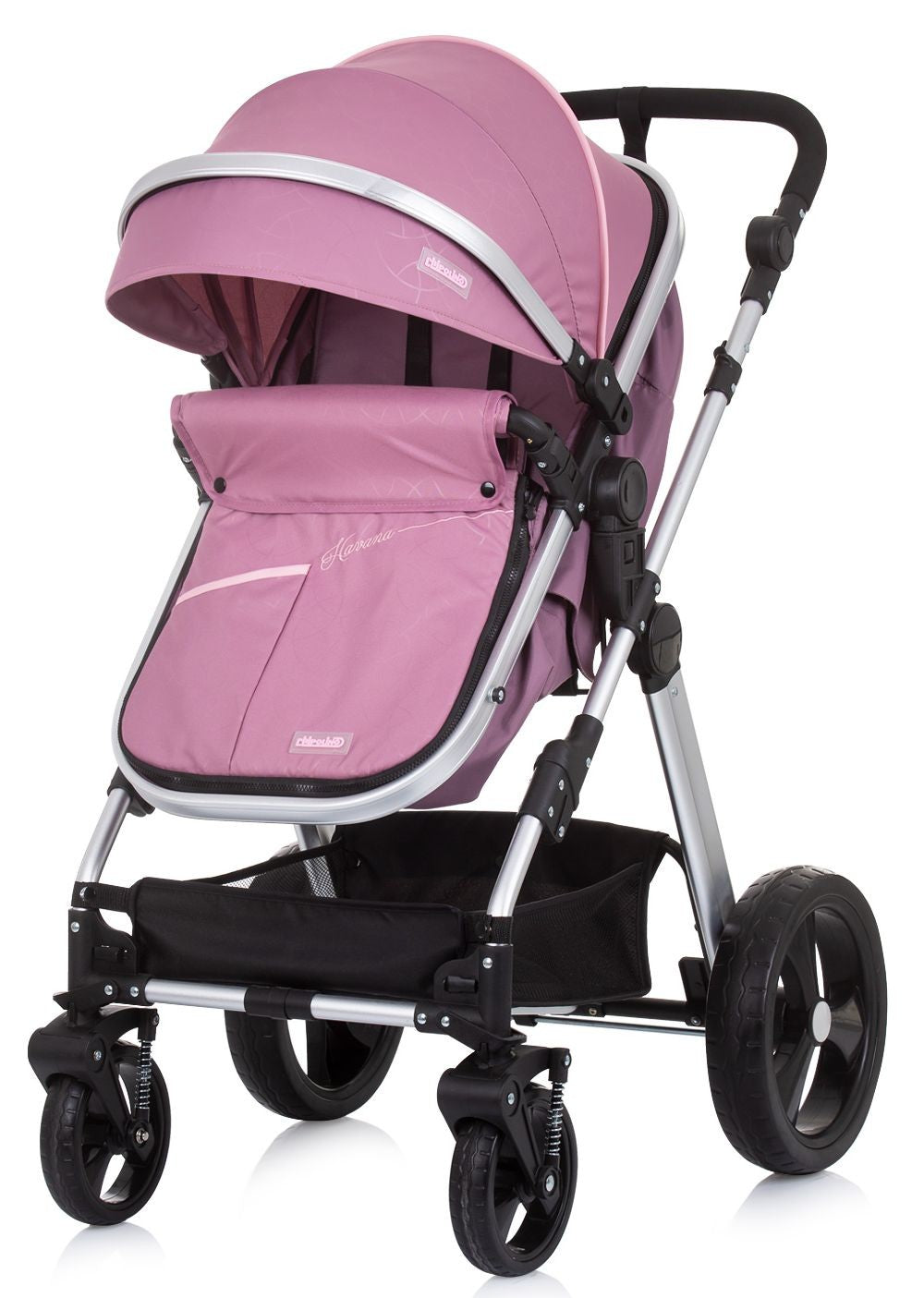 Carrito De Bebé Havana Dúo Convertible Hasta 22 Kg Con Bolso Y Mosquitera Rose Water_2