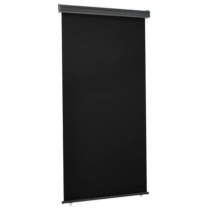 Vidaxl Toldo Lateral De Balcón Negro 122x250 Cm_0