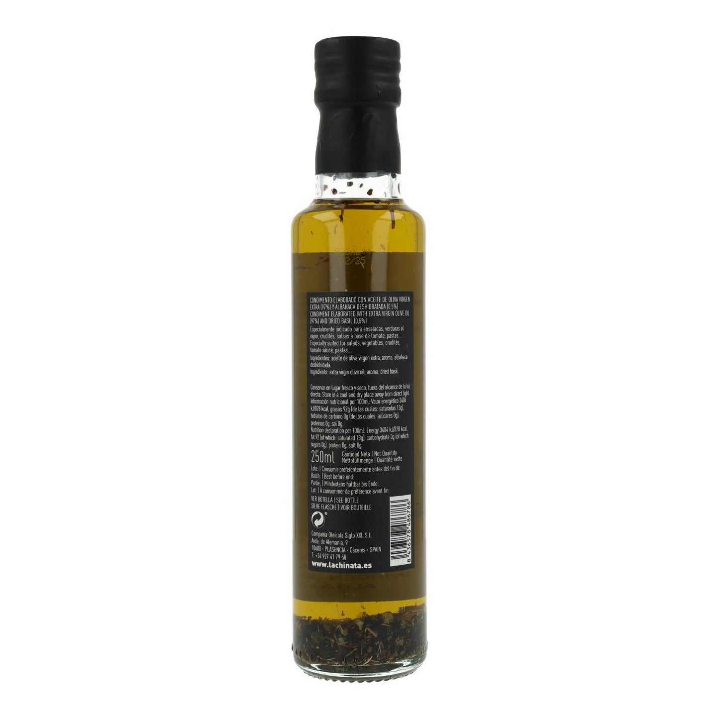 Óleo Temperado de Manjericão La Chinata 250 ml