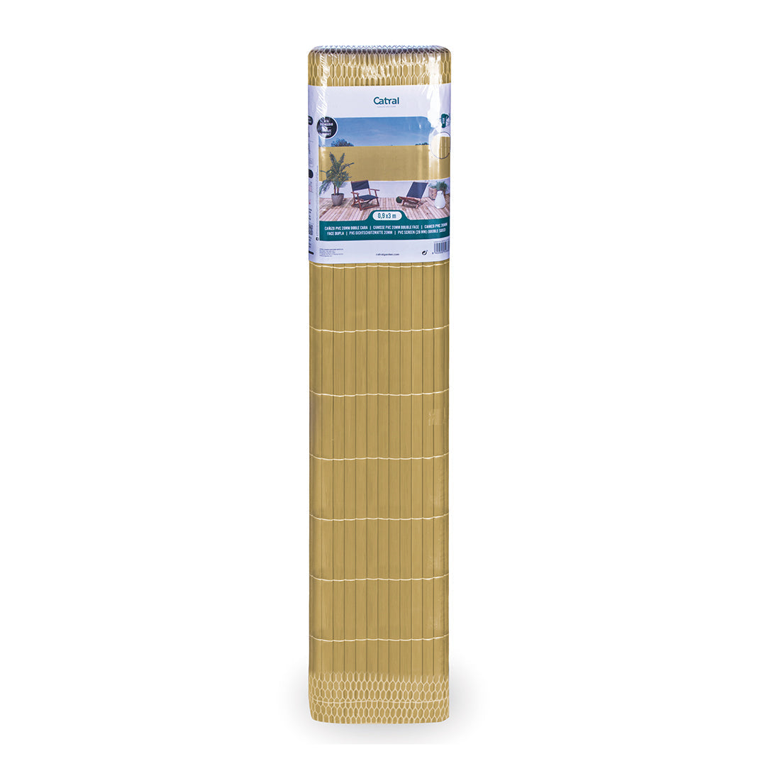 Cañizo Pvc Superior D/c Caña - Alta Durabilidad Y Calidad 2x5 M / Multicolor_2