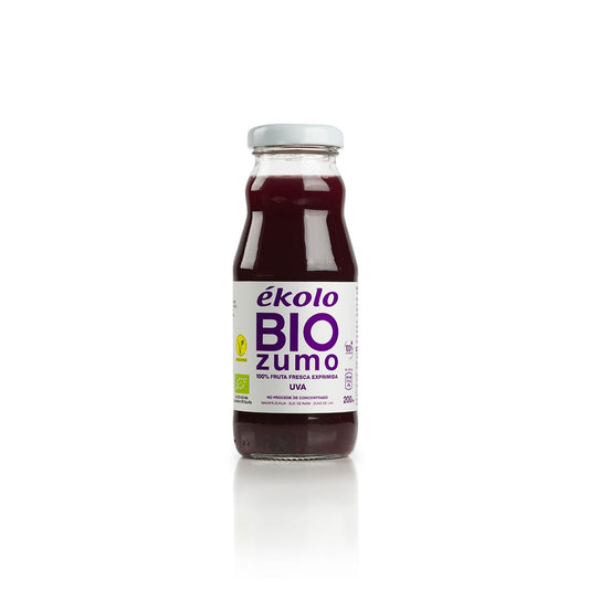 Ékolo 100% sumo de uva preta biológico espremido na hora 200ml