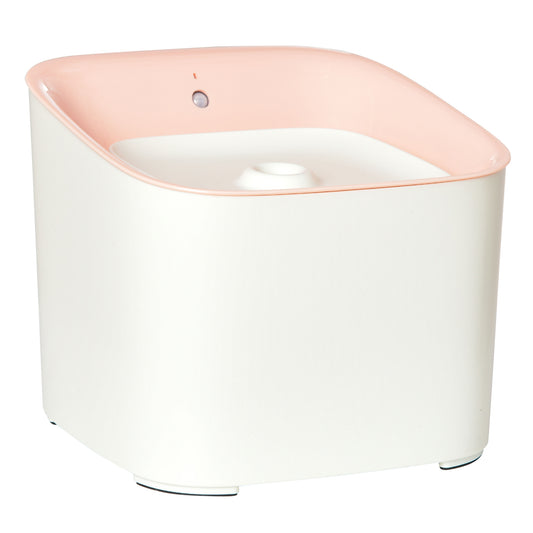 Pawhut Fuente De Agua Para Gatos 3l Con Sensor Infrarrojos 3 Modos Luz Led Rosa_0