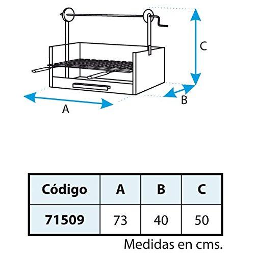 Gaveta para Churrasco Imex El Zorro com Elevação para Grelha