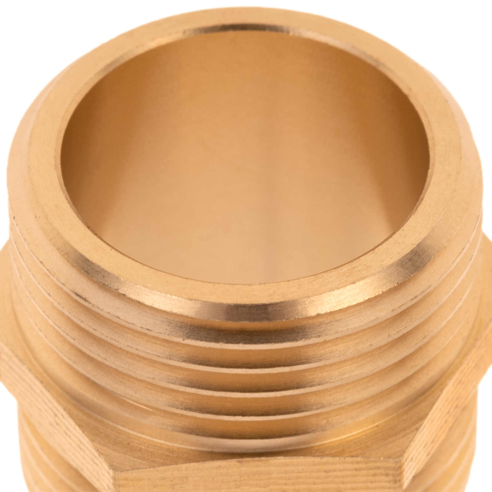 Pack De 5 Unidades Machón De Latón Zincado De 3/4“ Para Instalaciones De Agua_1