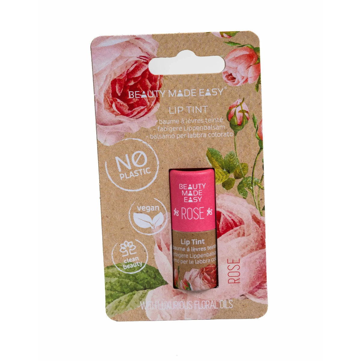 Bálsamo labial com cor rosa Beauty Made Easy