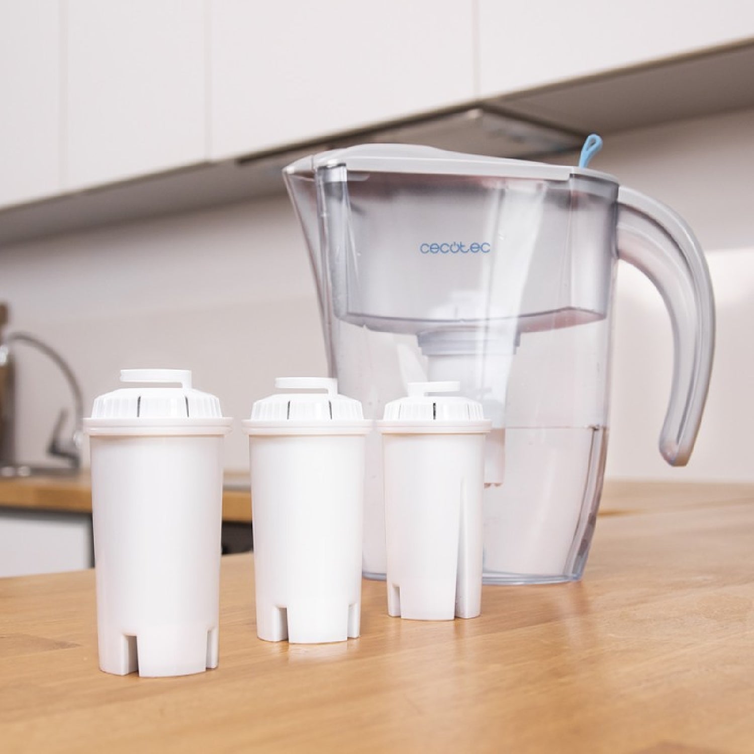 Cecotec Filtro Para Jarra Purificadora Nature H2o Active Pro. 4 Capas: Microfibra Carbón Activo Resina Y Microfibra 3 Me_1