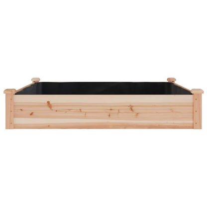 Jardinera Arriate Con Forro Madera Maciza Abeto 120x60x25 Cm_3