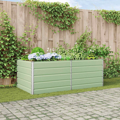 Jardinera Verde Pastel 195 X 100 X 75 Cm Acero Galvanizado_1