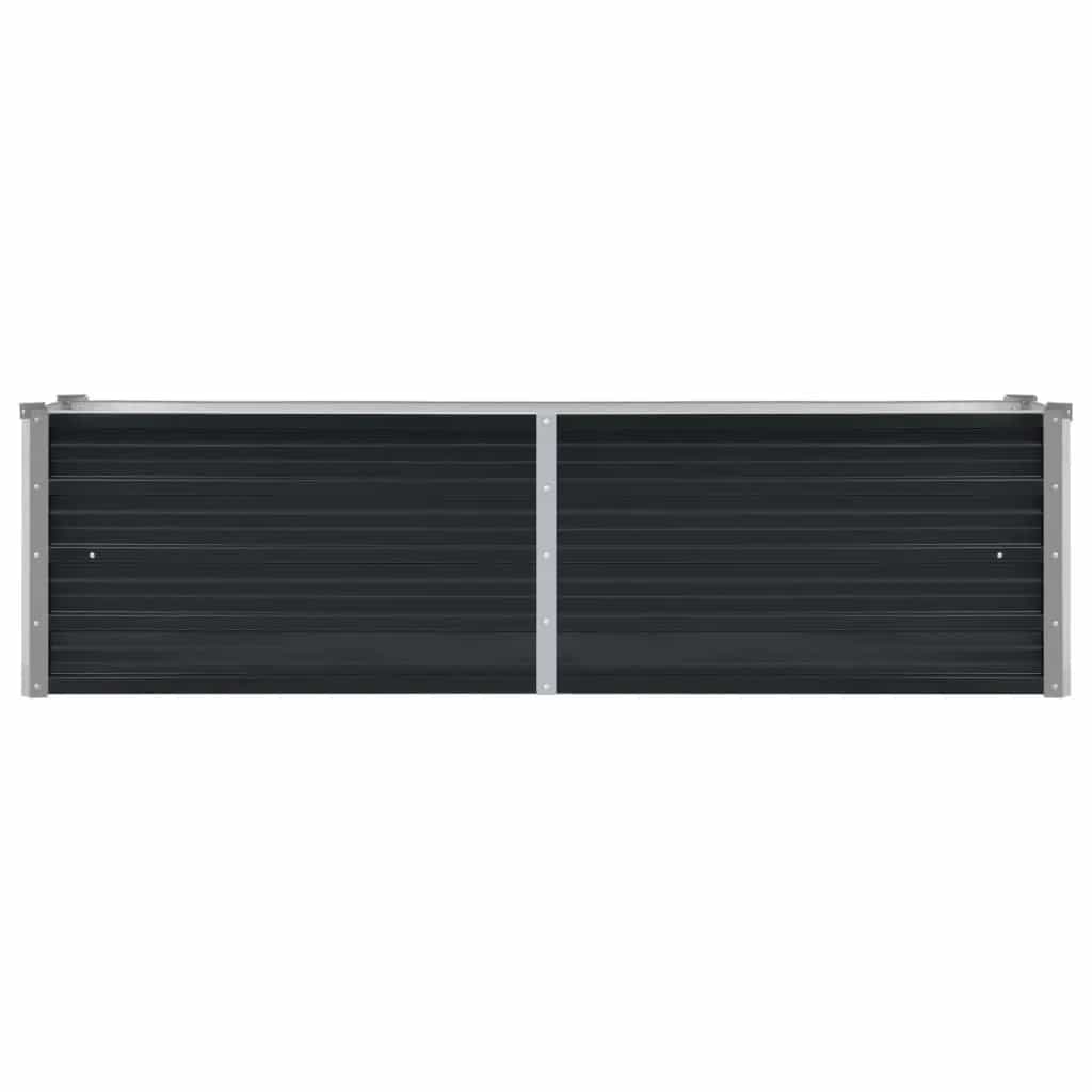 Arriate De Acero Galvanizado Gris Antracita 160x40x45 Cm_3