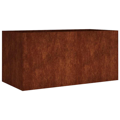 Maceta De Acero Corten 80x40x40 Cm_0