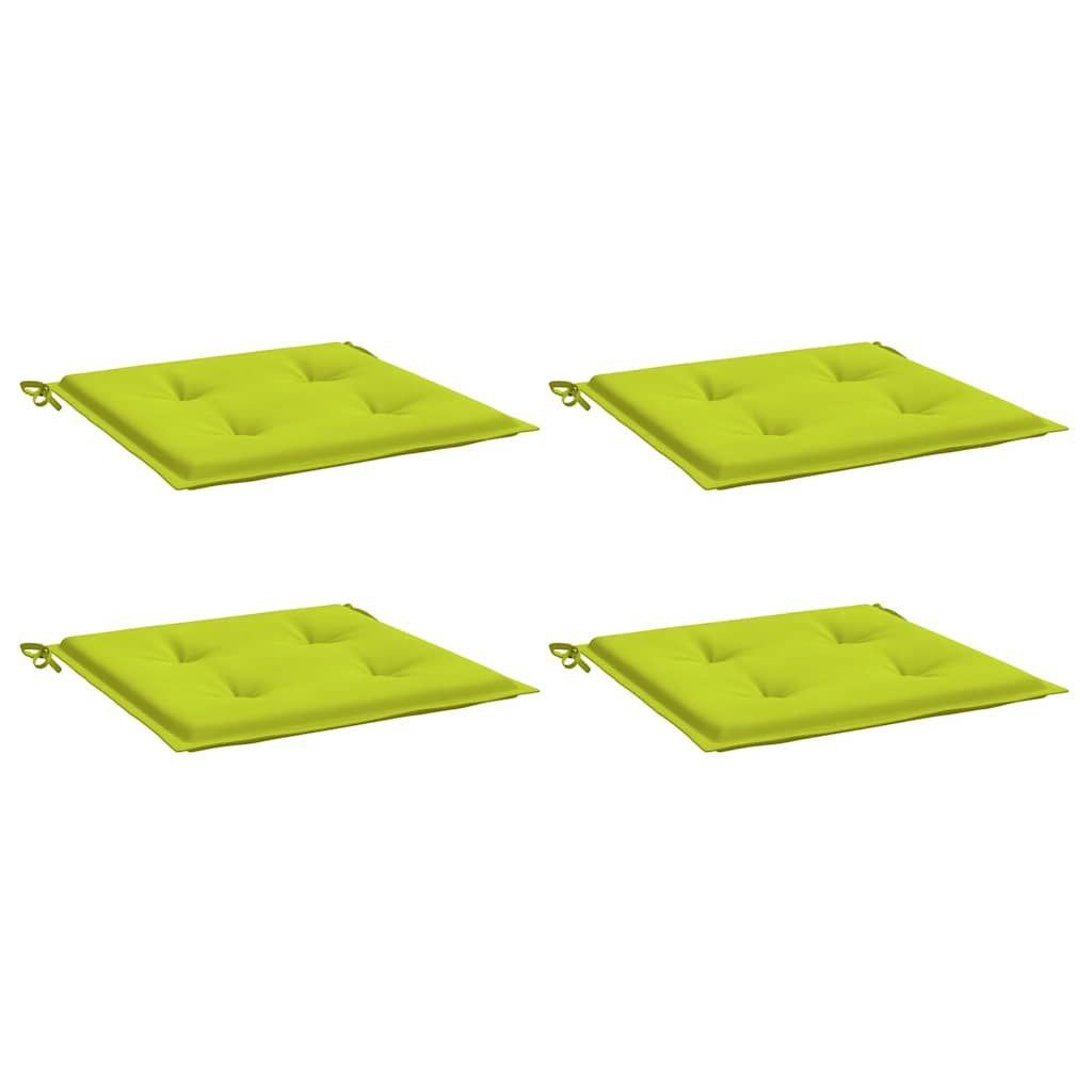 Vidaxl Cojines De Silla De Jardín 4 Uds Tela Oxford Verde 40x40x4 Cm_0