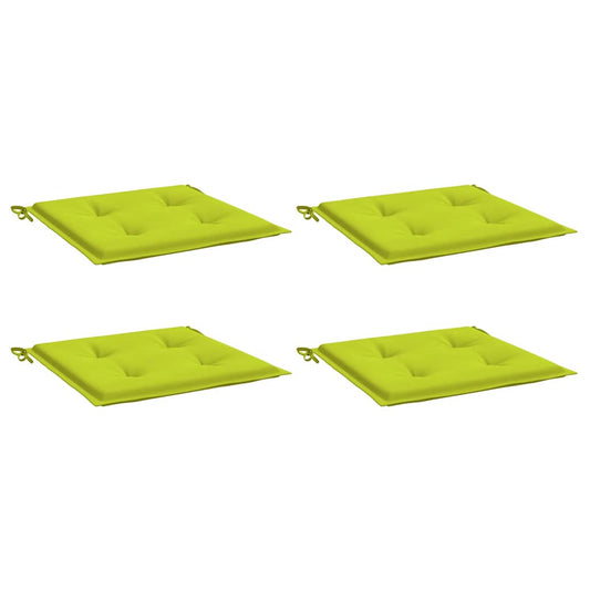 Vidaxl Cojines De Silla De Jardín 4 Uds Tela Oxford Verde 40x40x4 Cm_0