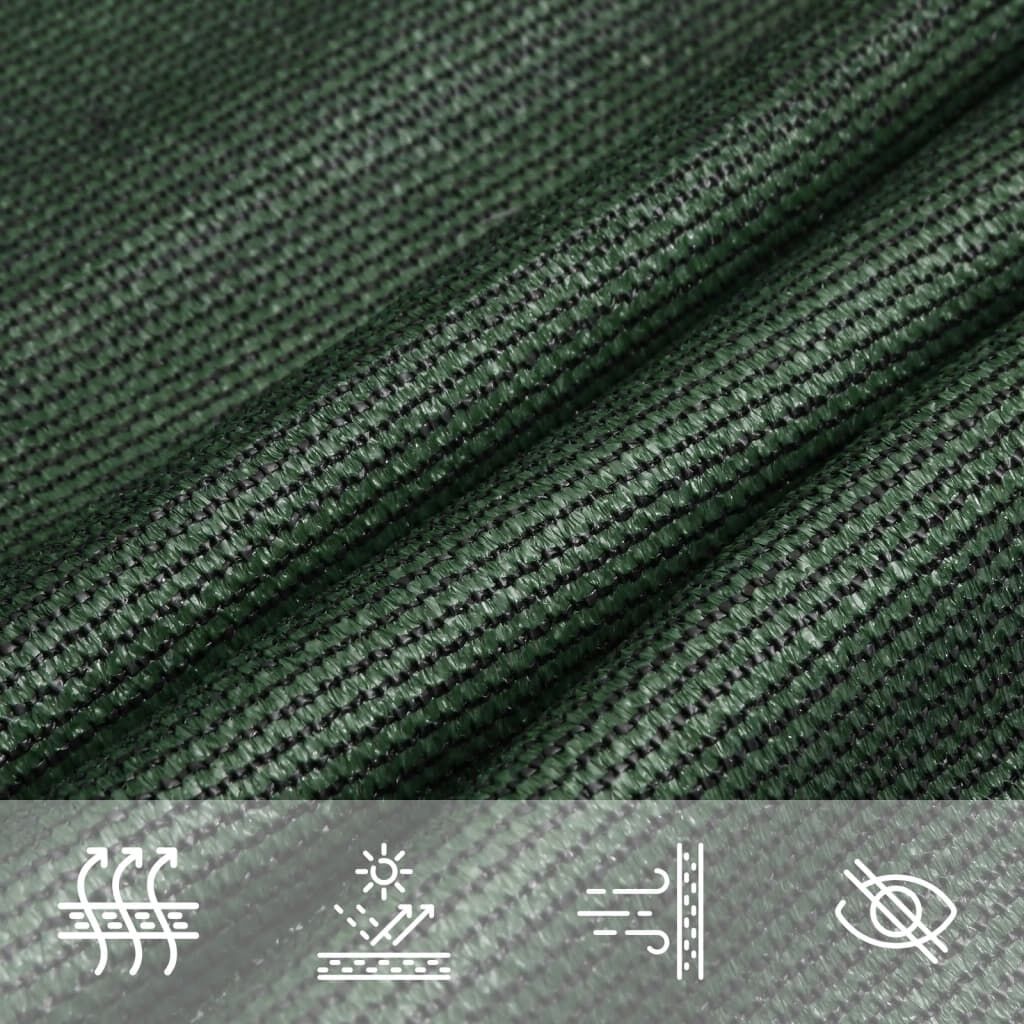 Vidaxl Toldo De Vela Verde Oscuro Hdpe 160 G/m² 3x4x5 M_4