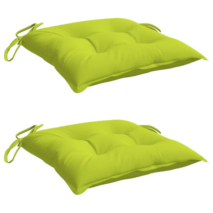Vidaxl Cojines De Silla De Jardín 2 Uds Tela Oxford Verde 50x50x7 Cm_0