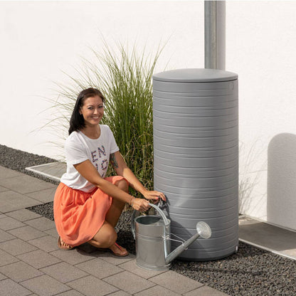 Bidón De Agua De Lluvia Novara 280l Color Gris_2