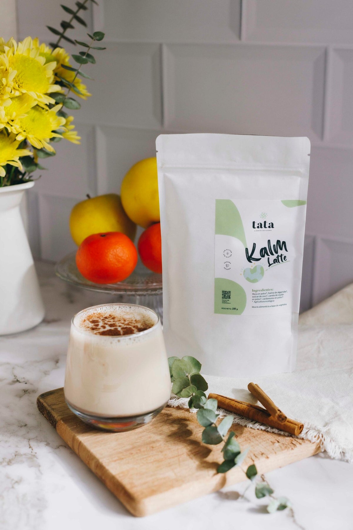 Bebida Kalm Latte ecológica con maca, alternativa al café sin cafeína 200 g_1