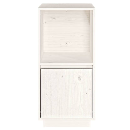 Aparador De Madera Maciza De Pino Blanco 38x35x80 Cm / Vetonek_1