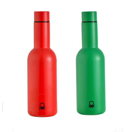 2 Botellas De Agua 550 Ml C/u, Acero Inoxidable_0