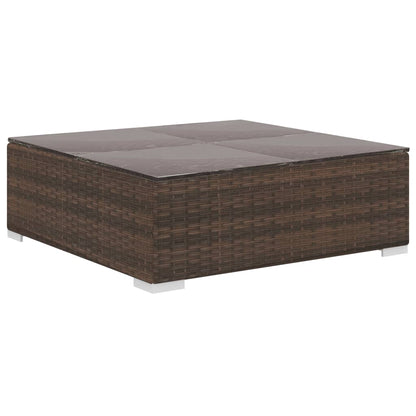 Vidaxl Set Muebles De Jardín 6 Piezas Y Cojines Ratán Sintético Marrón_5