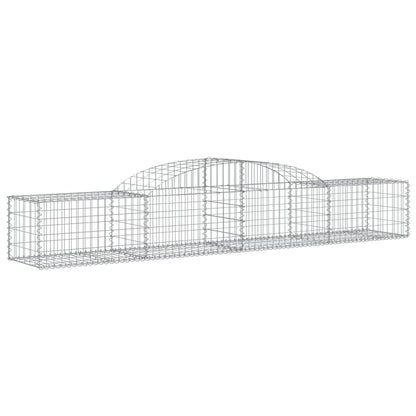 Cestas De Gaviones 20 Uds Forma De Arco Hierro 300x50x40/60 Cm_2