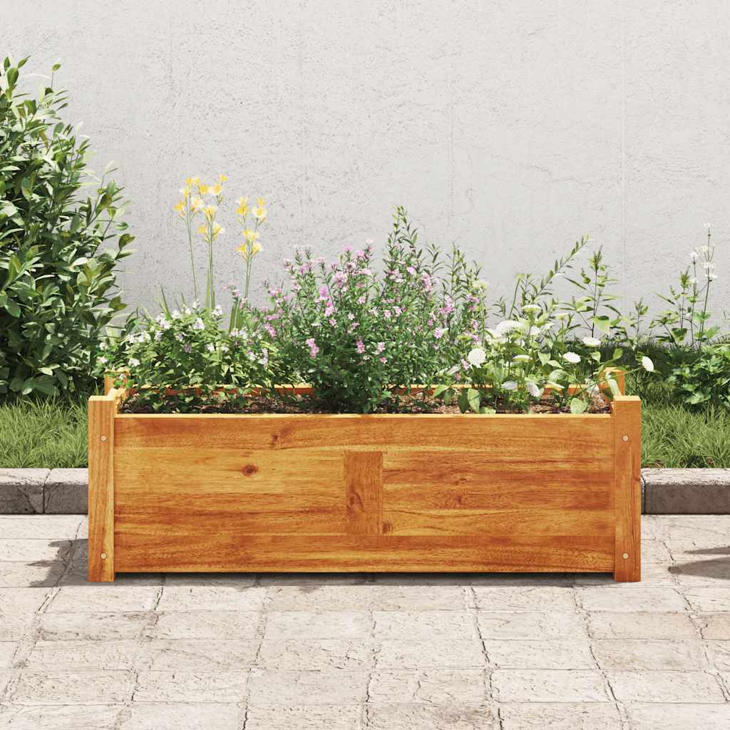 Arriate De Madera De Acacia 76x27,6x25 Cm_1