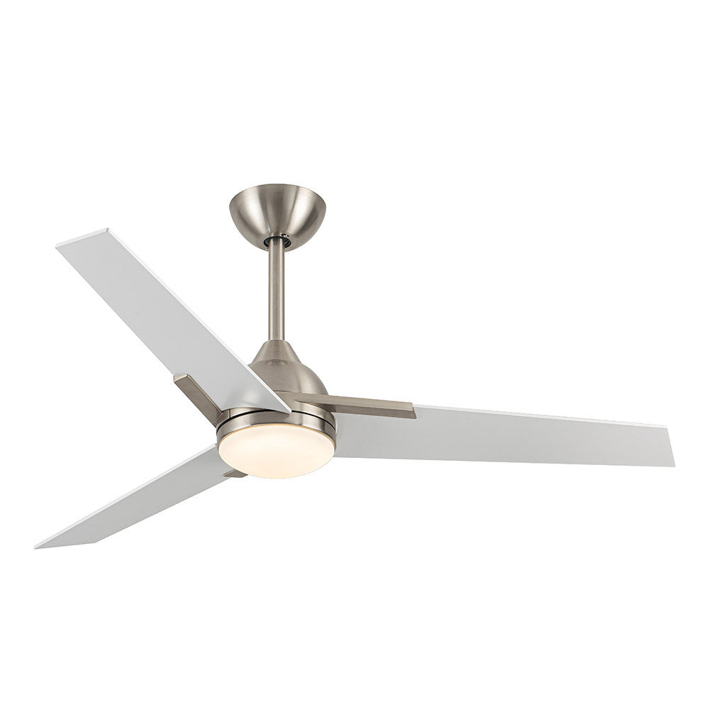 Ventilador 22w Dc Argestes Niquel 3 Aspas Blancas 6velocidades 3colores 2180lm 132d C/remoto, Memoria Y Temporizador_1