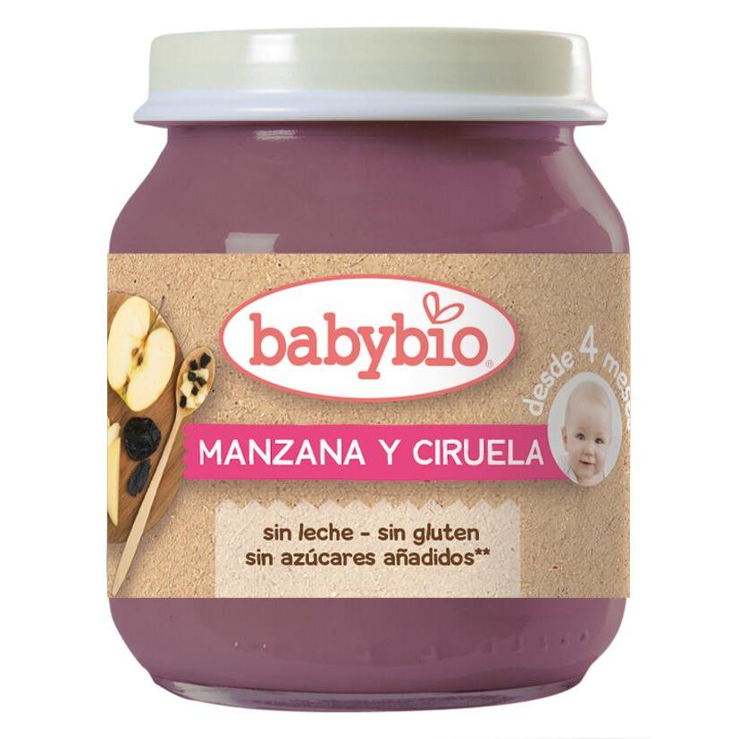 Babybio Maçã e Ameixa Pote 130g