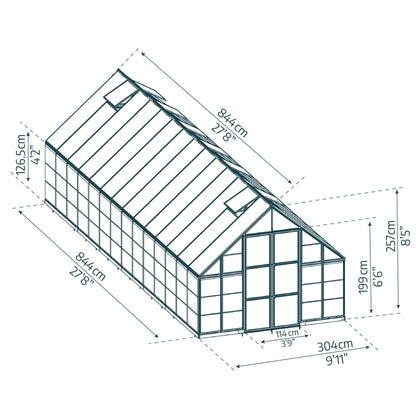 Estufa Balance 844x304 cm Canopy Prata 