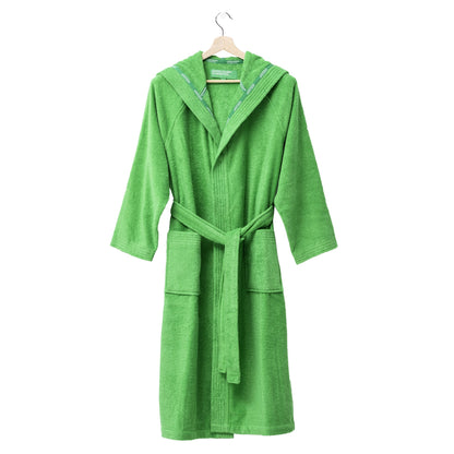 Albornoz Con Capucha L/xl 360gsm 100% Algodón Verde Rainbow