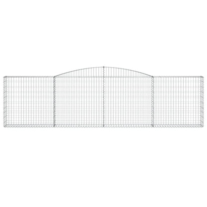 Cestas De Gaviones 5 Uds Forma De Arco Hierro 400x30x100/120 Cm_3