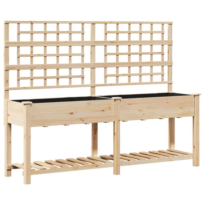 Macetero De Jardín Beige 203,5 X 54 X 152,5 Cm_0