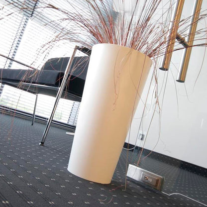 Maceta Tubus Slim 3,3l., Dimensiones (mm) 150x150x286, Color Blanco