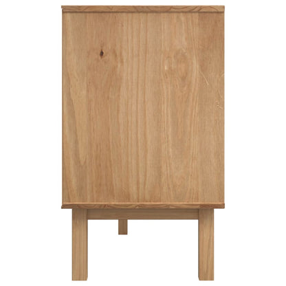 Aparador Otta Madera Maciza Pino Marrón Y Blanco 114x43x73,5 Cm / Vetonek_2