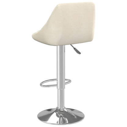 Taburete De Cocina De Terciopelo Crema_3