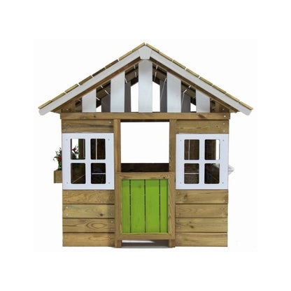 Casita De Madera Masgames Lollipop Verde Sin Suelo De Madera._1