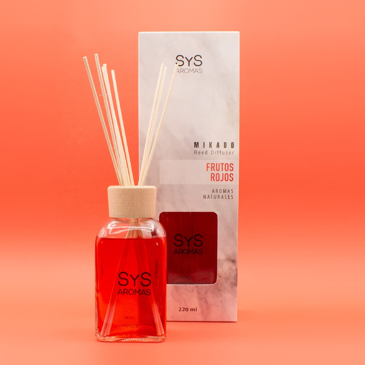Ambientador Mikado Frutos Rojos 220 ml | Aroma Dulce y Afrutado | Fragancia Intensa | Ambiente Acogedor_1